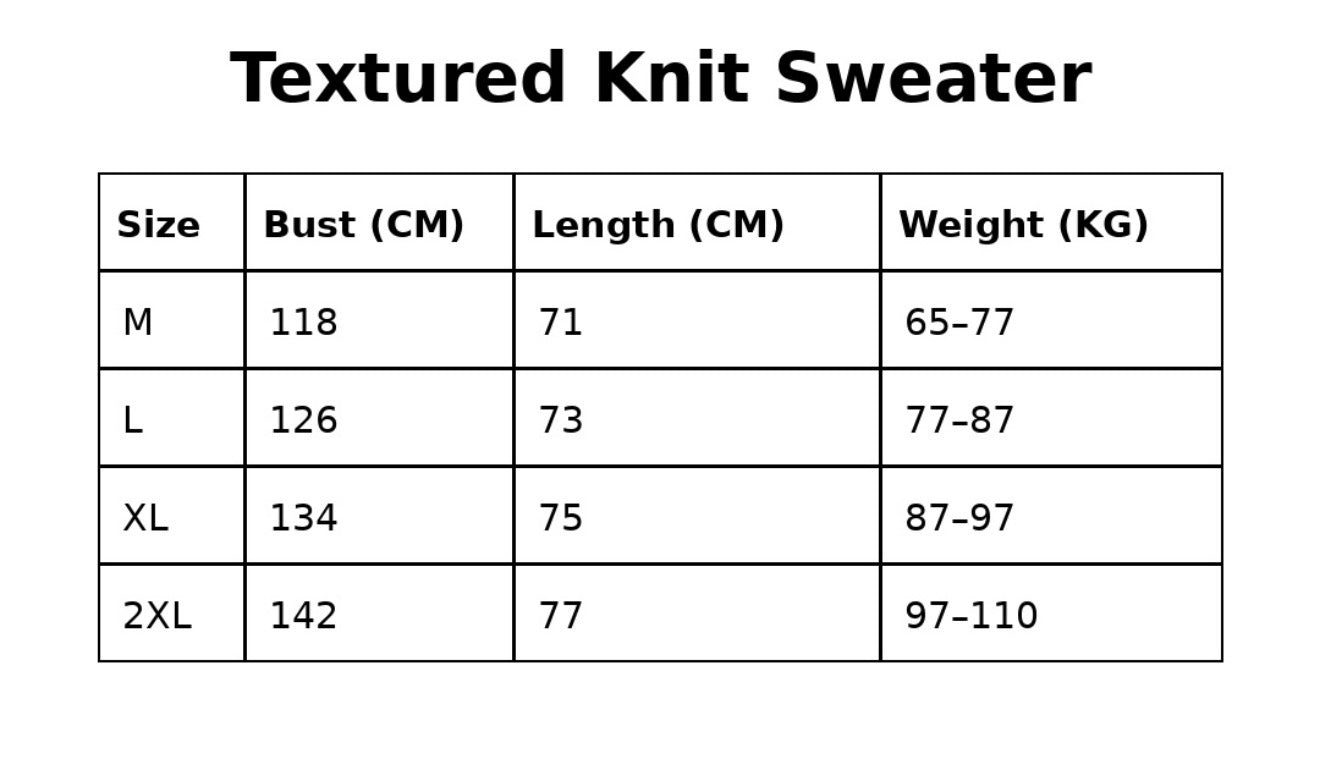 Brown textured knit sweater