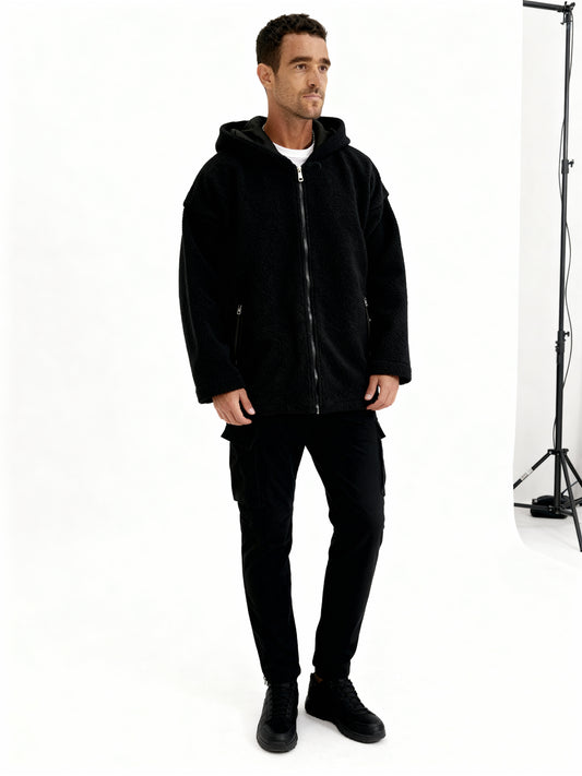 Black Teddy Bear Jacket